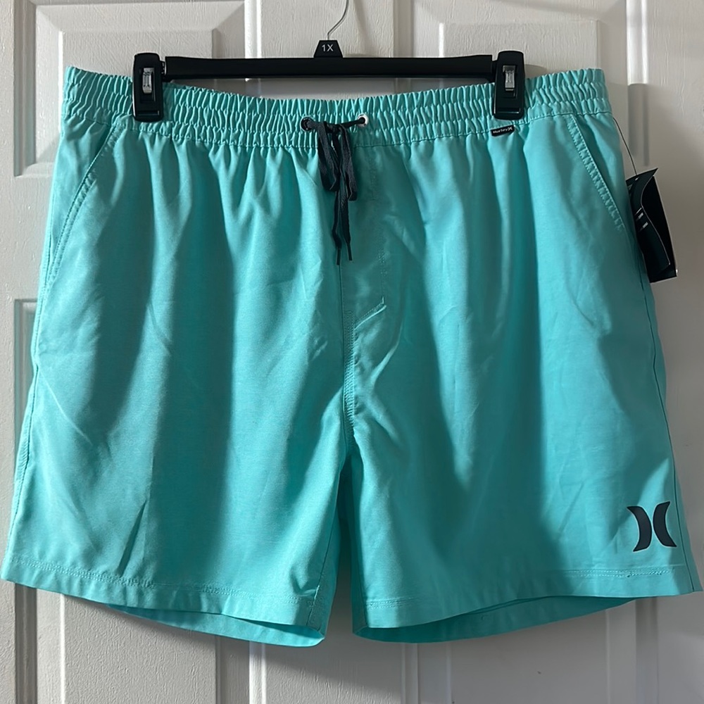 Hurley One & Only Cross Dye 17’’ Volley Swim Shorts: BLUE: NWT: SIZE XXL